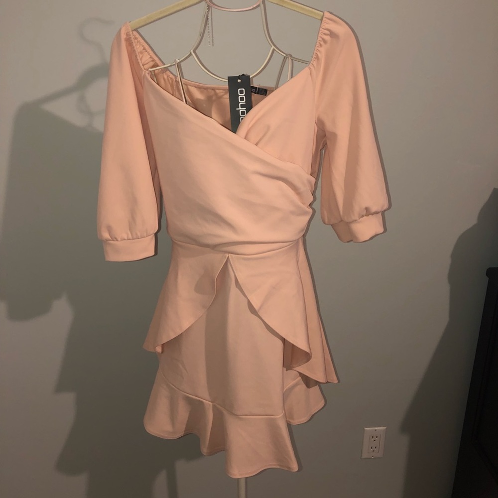 New With Tags! Off Shoulder Skater Dress - Picture 2 of 4